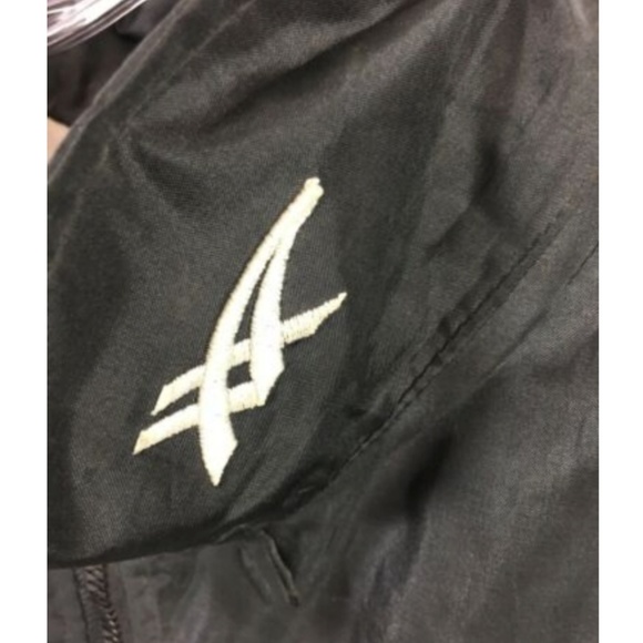 Vtg Asics Track Jacket Full ZIp Mens Black Blue - Picture 8 of 8